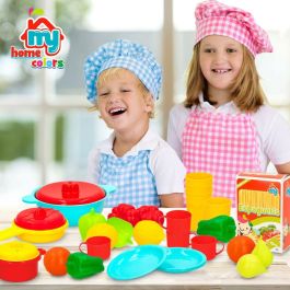 Set de Alimentos de Juguete Colorbaby Menaje y utensilios de cocina 31 Piezas (6 Unidades) Set de Alimentos de Juguete Colorbaby Menaje y utensilios de cocina 31 Piezas (6 Unidades)