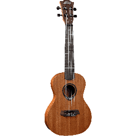 LAG Ukelele Concert Tiki Uku Slim Arch Back Sapelli Sólido Poro Abierto Satinado con Funda