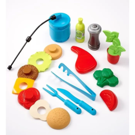 Ecoiffier Plancha para Cocinar con Accesorios 4669 - Juguete para Niños y Niñas a Partir de 18 Meses, Origen Francés