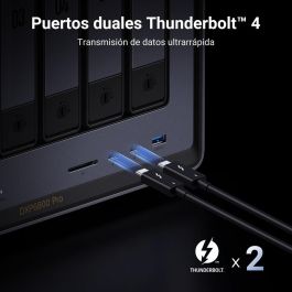 UGREEN NAS DXP6800 PRO Sistema de Almacenamiento en Red con Doble Ethernet 10 Gigabit para Hogar y Oficina