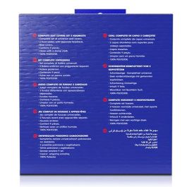 SPCS Juego Fundas Asiento 402 Gris 11 Piezas 100% Poliéster Lavables