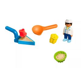 PLAYMOBIL Junior 72005 Panadería de Arena, Juego de Moldes y Utensilios para Playa, Juguete para Niños +12 Meses