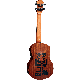 LAG Ukelele Tiki Uku Tenor Electroacústico Tapa Abeto Macizo Fondo Sapelli con Previo Shadow Uke