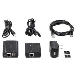 Startechcom Hub Extensor USB 2.0 4 Puertos RJ45 por Cable Ethernet Cat5e/Cat6 hasta 100m