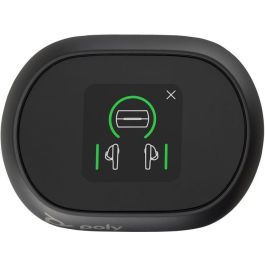 Poly Voyager Free 60+ UC Auriculares Carbon Black con ANC, 3 Micrófonos, Estuche Táctil y Adaptador USB-C BT700
