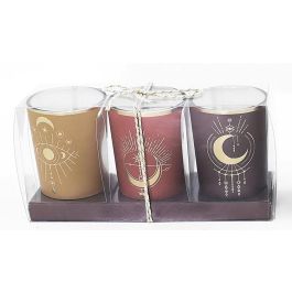 DKD Home Decor Vela Moderna Set de 3 con Perfume 5% de Cera y Cristal 5x8x16 cm en Tonos Amarillo, Rosa y Marrón (135g/ud) Precio: 12.79000008. SKU: B14JSGFPEE