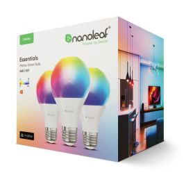 Nanoleaf Essentials Matter Smart Bulb E27 3PK - Bombilla LED Inteligente RGBW Wi-Fi