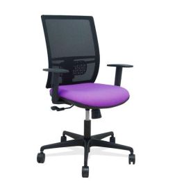 Silla Piqueras Y Crespo Yunquera Brazos Regulable Ergonomica Mecanismo Sincro Respaldo Malla Negra Asiento Tapizado Bali Lila Precio: 270.49999999. SKU: B1D8CGCF2C