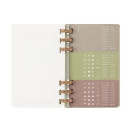 Moleskine Agenda 12M 2026 Espiral Académica L (13x21 cm) Kiwi Tapa Dura DHSPK5212AMWH3Y26