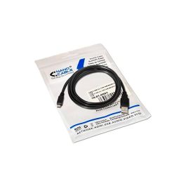 Cable Usb Nanocable 2.0 Tipo A-M-Micro Usb B-M Color Negro Longitud 0,8 M