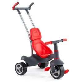 Molto Triciclo Urban Trike Rojo con Palo, Cinturón, Bolsa y Rueda de Goma 98 cm
