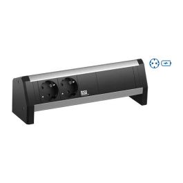 Bachmann Desk GST18 - Base de enchufe con 2 tomas Schuko y 1 puerto USB-C + USB-A (22W) para carga rápida - Aluminio y plástico Precio: 103.2977. SKU: B15R92SXCT