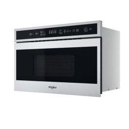 Microondas empotrable - WHIRLPOOL W6MN840 - Gris y negro - 22 L - 750 W - Grill 700 W - Acero inoxidable antihuellas