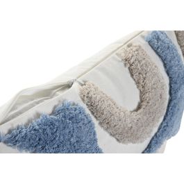 DKD Home Decor ch1c25 Cojín Blanco Gris 30 x 50 cm (2 Unidades)