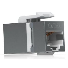 Ubiquiti Acoplador Keystone Cat6A Pass-through para Cables Ethernet Pre-terminados, Conector de Acero Inoxidable - Pack de 12