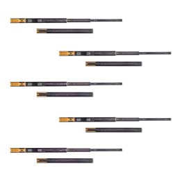 Emuca Lote de 5 juegos de guías para cajones, de bolas, altura 45mm, profundidad 550mm, extracción total, cierre suave, Negro Precio: 65.49999951. SKU: B16B6JVDKN