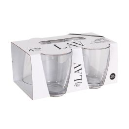 LAV Set 4 Vasos Vega Best Offer, 34 cl, 8,5 cm Ancho, 10 cm Alto (12 Cajas)