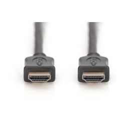 Digitus Cable HDMI High Speed 3.0m Ultra HD 4K 60Hz con Ethernet, ARC, 3D, contactos bañados en oro, triple blindaje, negro