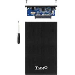 Tooq TQE-2527B Caja Externa para Disco Duro 2.5" USB 3.1 Gen 1 5Gbps UASP, compatible HDD/SSD SATA III 4TB, Aluminio Negro