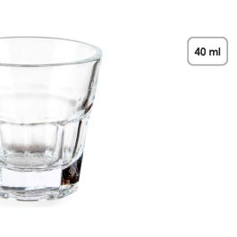 Set de Vasos de Chupito Vivalto RYG6074 Transparente Vidrio 40 ml (24 Unidades)