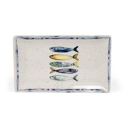 La Mediterrane Bandeja de Melamina Brillo Peixe 25 x 15 x 2 cm (12 Unidades)