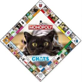 Monopoly Cats - Juego de mesa - MOVIMIENTOS GANADORES - Monopoly con gatos en diferentes lugares.