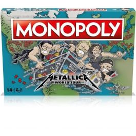 Juego de mesa - WINNING MOVES - Monopoly Metallica - Acompaña a la banda en una gira mundial