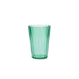 Vaso de agua Quid Iris Verde Plástico 400 ml (12 Unidades)