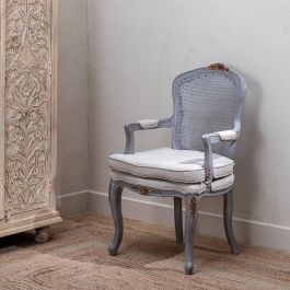 Sillón Gris-Beige Dm-Madera Salón 58 X 52 X 98,50 cm