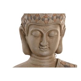 DKD Home Decor Figura Oriental Natural Naranja 24.5 x 46 x 33 cm Magnesia Fibra de Vidrio