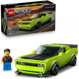 Lego Speed Champions Coche Deportivo Dodge Challenger SRT Hellcat - Kit de Construcción Réplica Detallada para Niños +9 Años