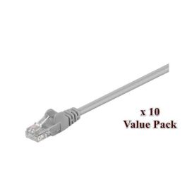 MicroConnect Cable de red CAT5e U/UTP plano de 5m, gris - VALUEPACK (10 unidades) para ahorro de espacio en racks y bajo alfombras Precio: 17.5000001. SKU: B16VPS9NZ2