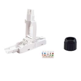 Equip Conector RJ45 Cat.6A UTPMontaje sin Herramientas Kit 5 Uds Color Blanco