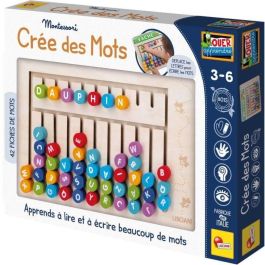 Sopa de letras - Juego Montessori - MONTESSORI - Tablero de madera, letras y números magnéticos