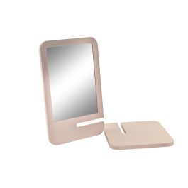 DKD Home Decor Espejo Decorativo Urban de Mdf y Cristal Blanco Rosa Palo, Medidas 15x15x24 cm, Desmontable, Lote de 4 Unidades DKD Home Decor Espejo Decorativo Urban de Mdf y Cristal Blanco Rosa Palo, Medidas 15x15x24 cm, Desmontable, Lote de 4 Unidades