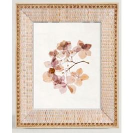 DKD Home Decor Marco de Fotos Shabby para fotos 20x25 cm, Mdf Natural 32 cm Alto x 26.5 cm Ancho