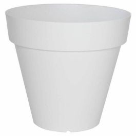 Maceta Riviera Blanco Plástico Cuadrada Ø 50 cm