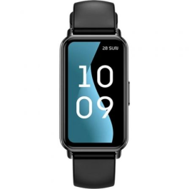 SPC 9654N Smartwatch Duo Fit Negro Oscuro con Llamadas Bluetooth, Frecuencia Cardíaca, Oxímetro, AMOLED 1.47", IP68, 8 Días Batería, 2 Correas