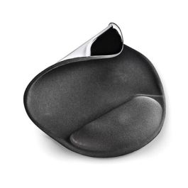 NGS Alfombrilla Mouse Pad Kilim Gel Negro, 250x210 mm, de Microfibra con Base Antideslizante