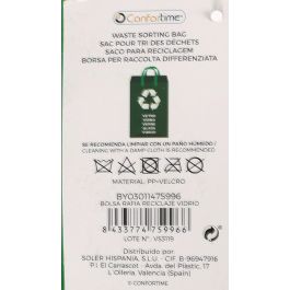 Confortime Bolsa Rafia Reciclaje Vidrio 44 x 32 x 0.5 cm (24 Unidades)