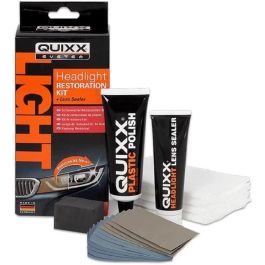 Quixx QQ00084 Kit de Restauración de Faros con Pulido y Sellado, Restaura la Claridad y Mejora la Seguridad Vial