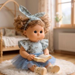 Tachan T01058 Muñeca Pepona Lia 40 Cm, diseño dulce y simpático, ideal para escuchar historias, +3 años