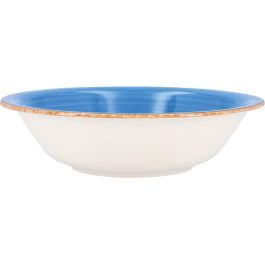 Ensaladera Cerámica Vita Azul Quid 23 cm (12 Unidades)