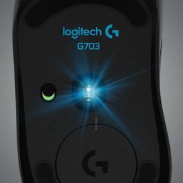 Logitech G703 LIGHTSPEED Wireless Gaming Mouse with HERO 25K Sensor, RF Wireless, Lithium Polymer (LiPo), Black Logitech G703 LIGHTSPEED Wireless Gaming Mouse with HERO 25K Sensor, RF Wireless, Lithium Polymer (LiPo), Black