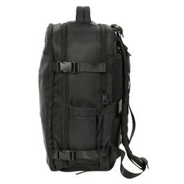 F.C. Barcelona Safta Mochila de Viaje Cabina Deportiva para Portátil 15,6'' Negra 29x44x19 cm Licencia Oficial