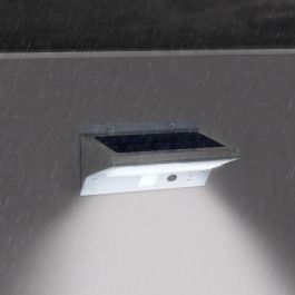 Lumi Jardin Foco de Pared Exterior Impermeable con Detector, 21 LED, 330 Lúmenes, Giratorio 120°, Panel Solar, 3 Modos de Iluminación, Autonomía 8h