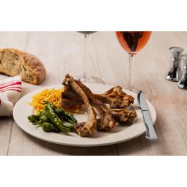 Cuchillo chuletero monoblock de acero inoxidable y filo con sierra 110 mm