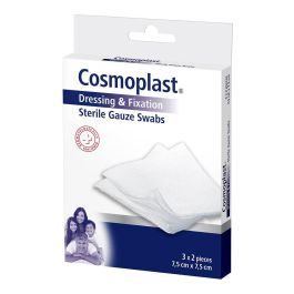 Cosmoplast Gasa Esterilizada Universal de Alta Calidad 7,5 x 7,5 cm, 6 Unidades de 100% Algodón para Heridas y Cortes Precio: 1.4999996. SKU: S4603884