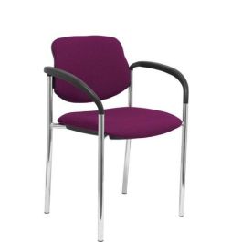 Silla Piqueras Y Crespo Villalgordo Confidente Brazos Fijos Chasis Cromo Asiento Y Respaldo Tapizados Bali Morado Precio: 169.89000039. SKU: S5703361