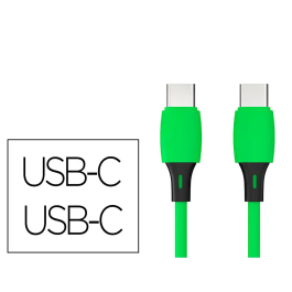 Q-connect Cable USB-C a USB-C PVC 1m Verde Precio: 3.5574. SKU: B16MRLF4XW